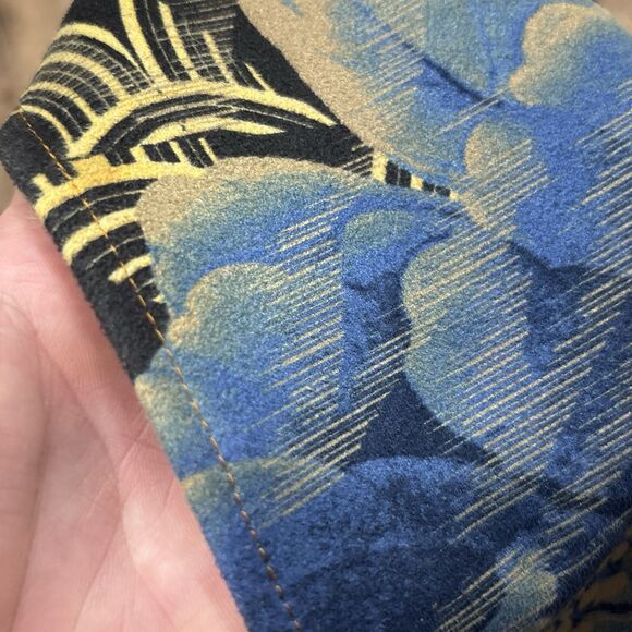 Chicos Kimono Abstract Floral Cheetah Print Ruana Open Front Wrap One Size - Picture 4 of 9